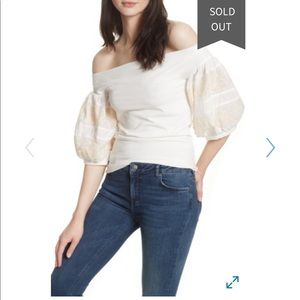 Free people rock with it off the shoulder NWT
